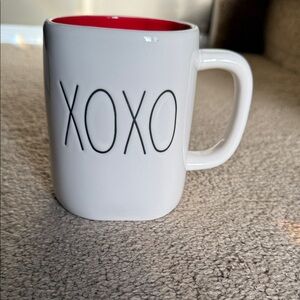 Rae Dunn XOXO White and Red Mug